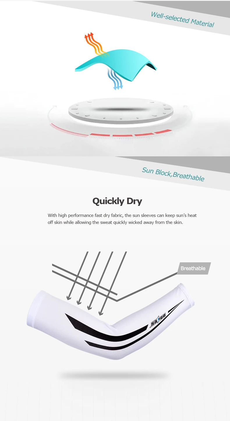 Sahoo 45516, одна пара, защита от солнца, охлаждающий рукав, чехол, кулер для рук, для походов, бега, для гольфа, велоспорта, вождения, марафона, велосипеда