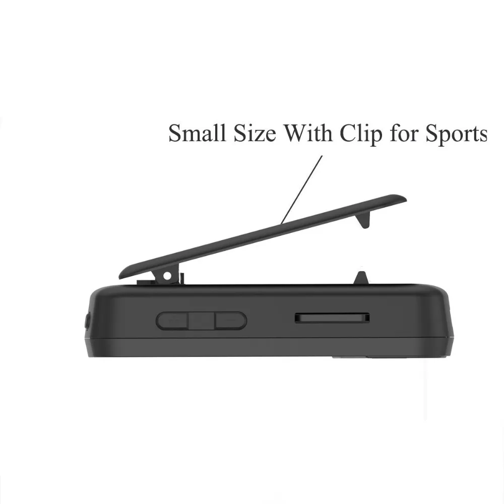 Ceny Oryginalny CHENFEC C50 Mini Sport Clip Bluetooth odtwarzacz MP3 odtwarzacz muzyczny obsługa karty TF, Radio FM, nagrywanie, E book, krokomierz