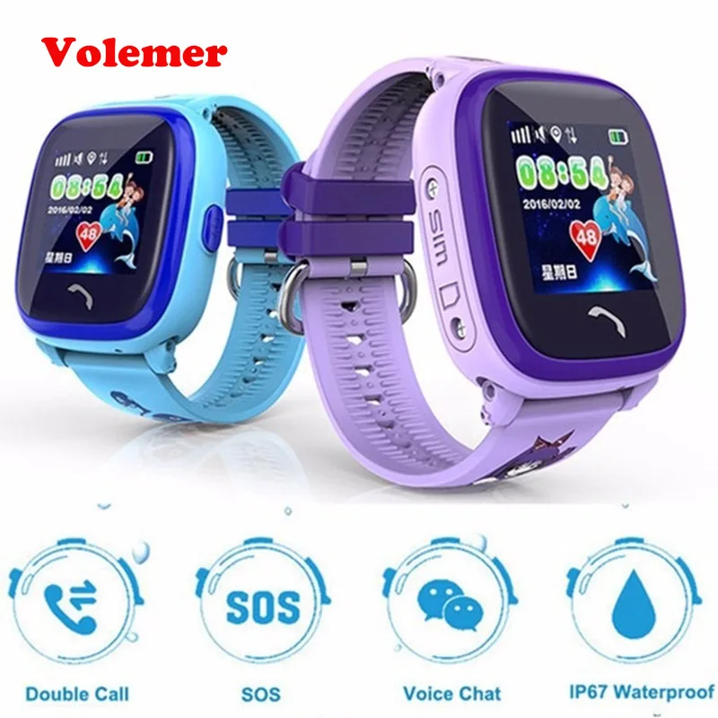 

Children GPS Phone smart watch IP67 Waterproof SOS Call Location Device Tracker Kids Safe Anti-Lost Monitor baby smartwatch DF25