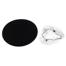 Унисекс Нейлон Hairnet шапка парик Эластичный снуд для изготовления париков Cook черный