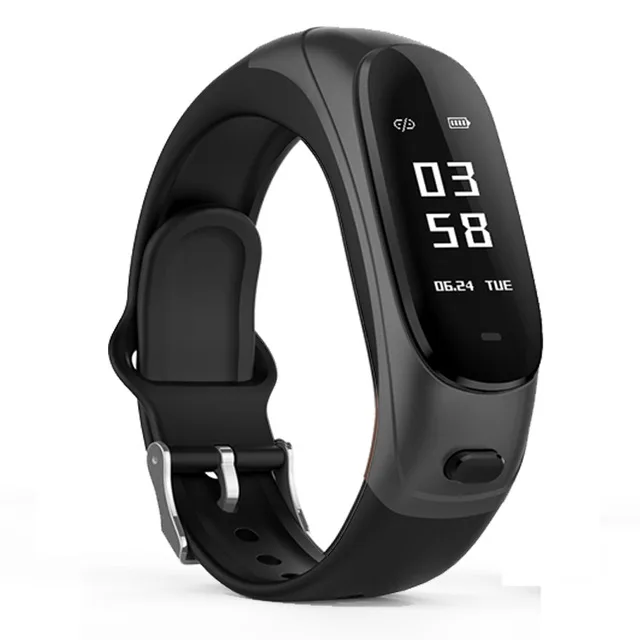 

JRGK smart band wireless bluetooth earphone 14 languages Answer Call Dial phone bluetooth Earphone Heart Rate Fitness tracker