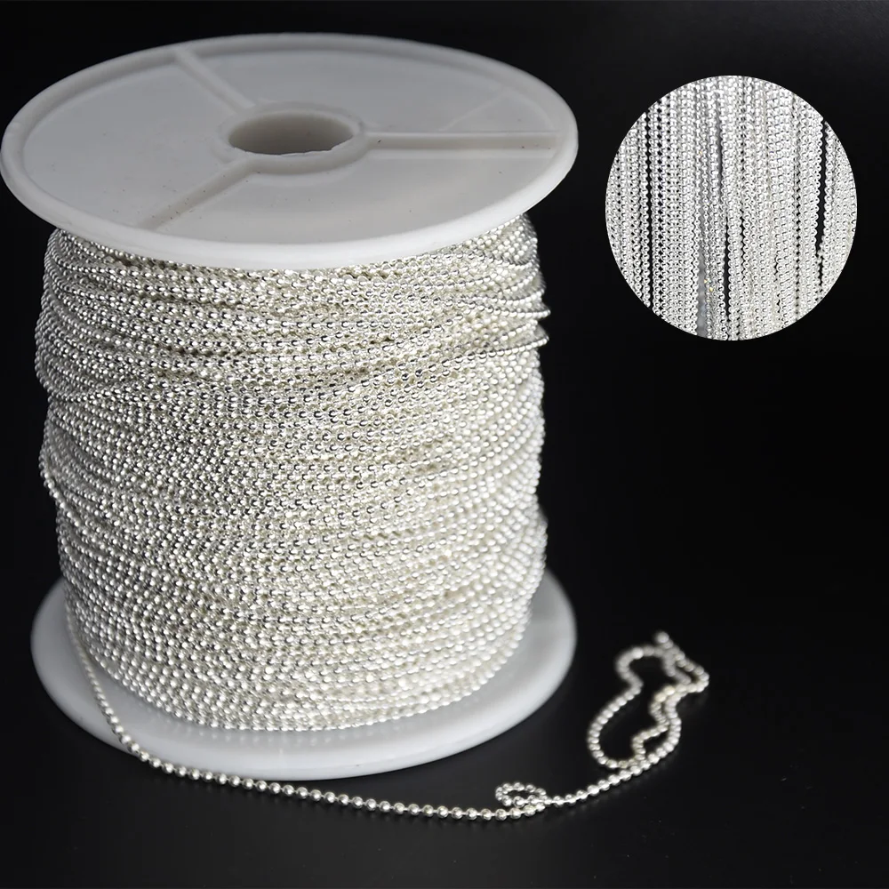 

Swagpick Lot 88meter/roll 1.2DC Silver Color Metal Chain Jewelry Finding Marking Chain DIY Nail Art Decorations Wholesale