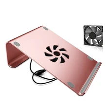 Aluminum Alloy Metal Laptop Stand Holder for 11-17 inch Notebook Laptop Cooler Stand for Macbook Pro 13 Laptop Cooling Pad Mount