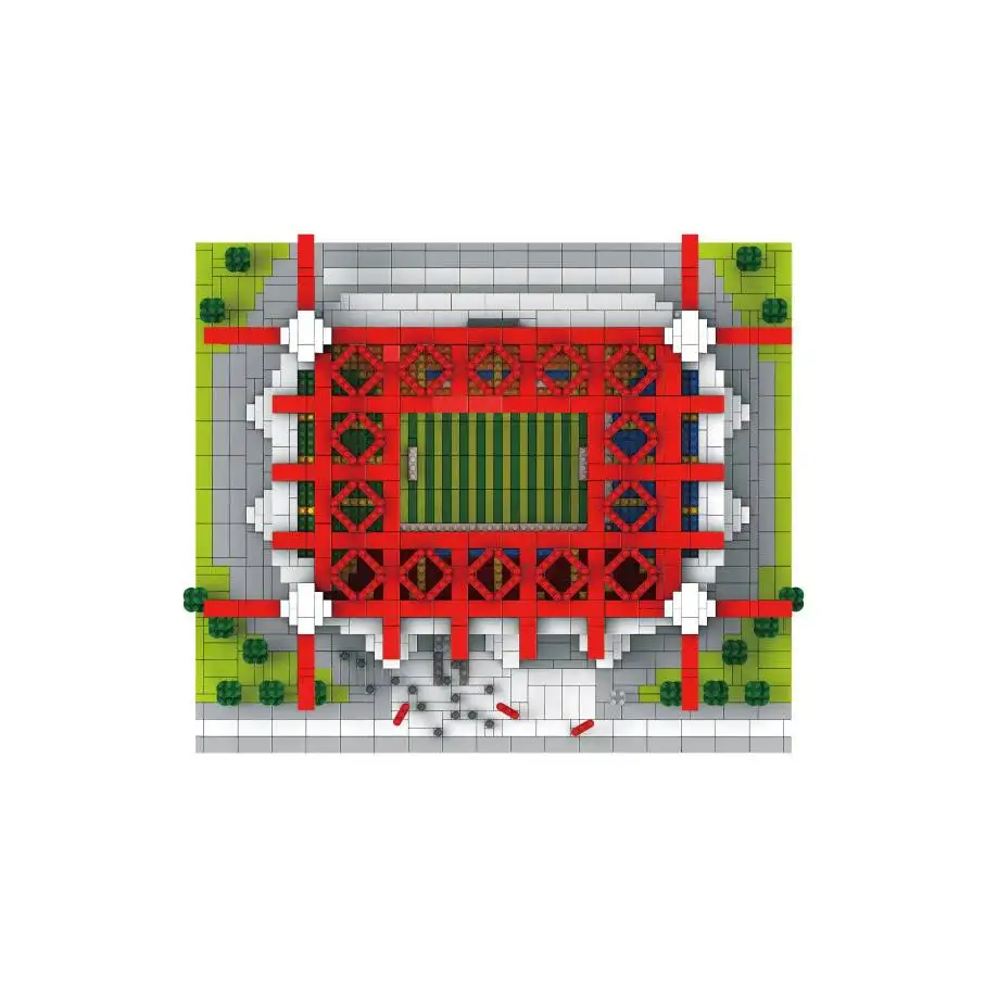 Сборная архитектура Сан Сиро футбольное поле сигнал Iduna Парк Стадион строительные блоки Образовательные Кирпичи подарки