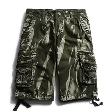 Новые летние мужские камуфляжные повседневные Прямые шорты, мужские уличные свободные тонкие товары, Молодежные популярные хлопковые мужские шорты