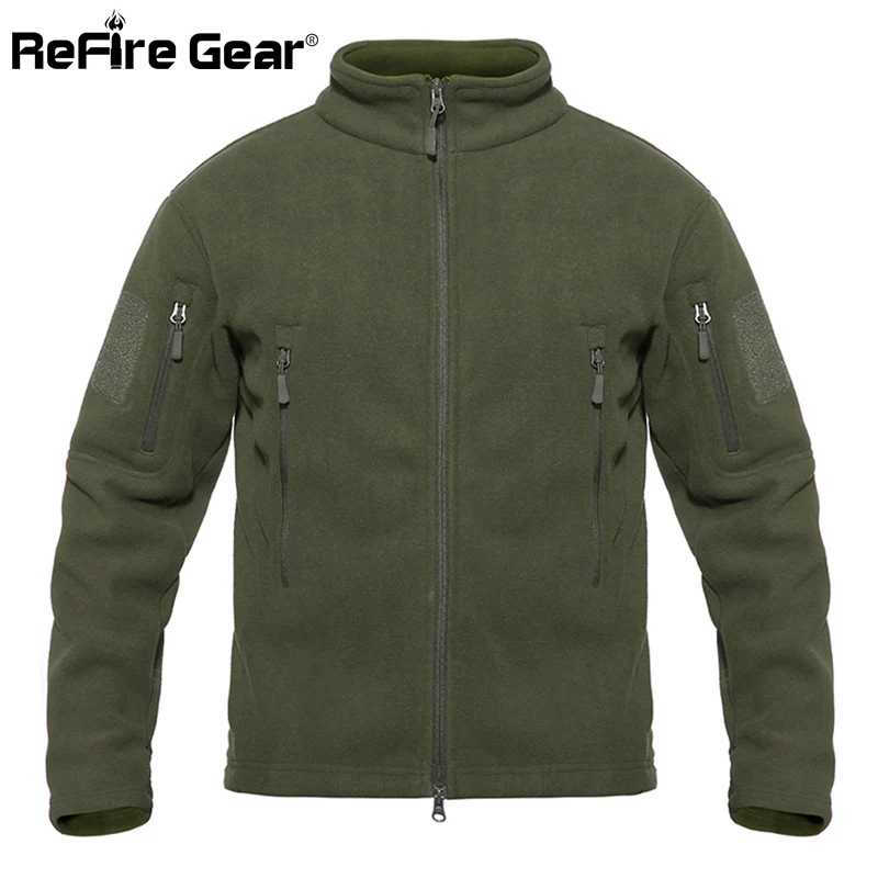 Куртка ReFire Gear Мужская Флисовая тактическая утепленная армейская куртка с мягкой