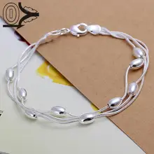 Новое поступление с серебряным покрытием браслет, свадебные украшения Интимные аксессуары, мода три линии Диэлектрические шайбы Браслеты браслет подарок