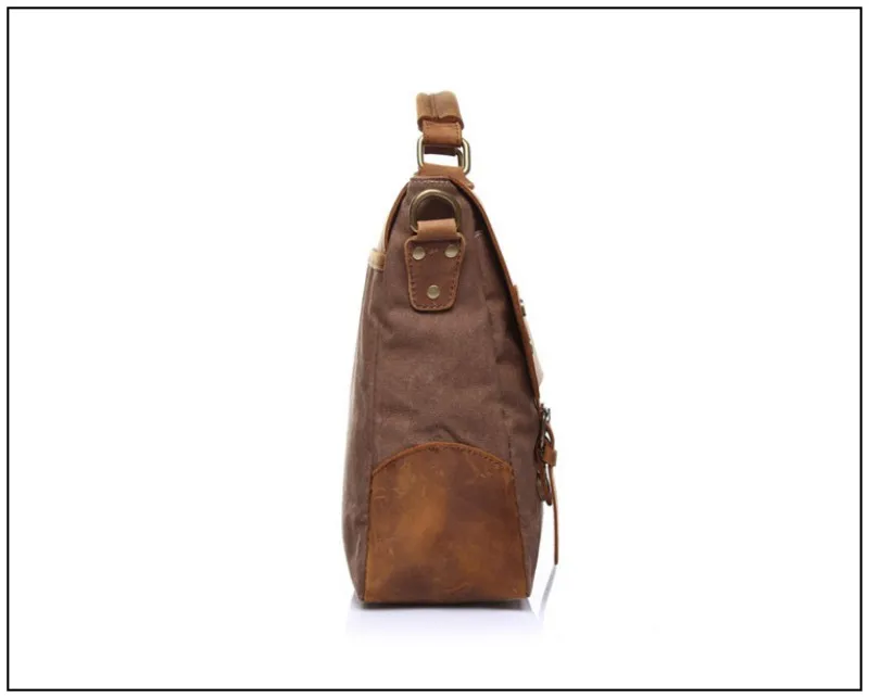 Foikvoon hombres Vintage bolso de mensajero de moda todo-fósforo bolsa de mensajero de marca hombre Popular Casual bolso de hombre bolsa de negocios - 4