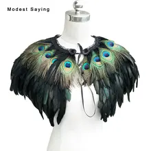 Роскошные теплые зимние пальто с мехом павлина на свадьбу для вечернего платья Болеро Свадебные Болеро-накидки coprispalle sposa YB10