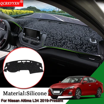 

Car Styling Car Dashboard Avoid Light Pad Polyester Instrument Platform Cover Protective Mats For Nissan Altima L34 2019-Present