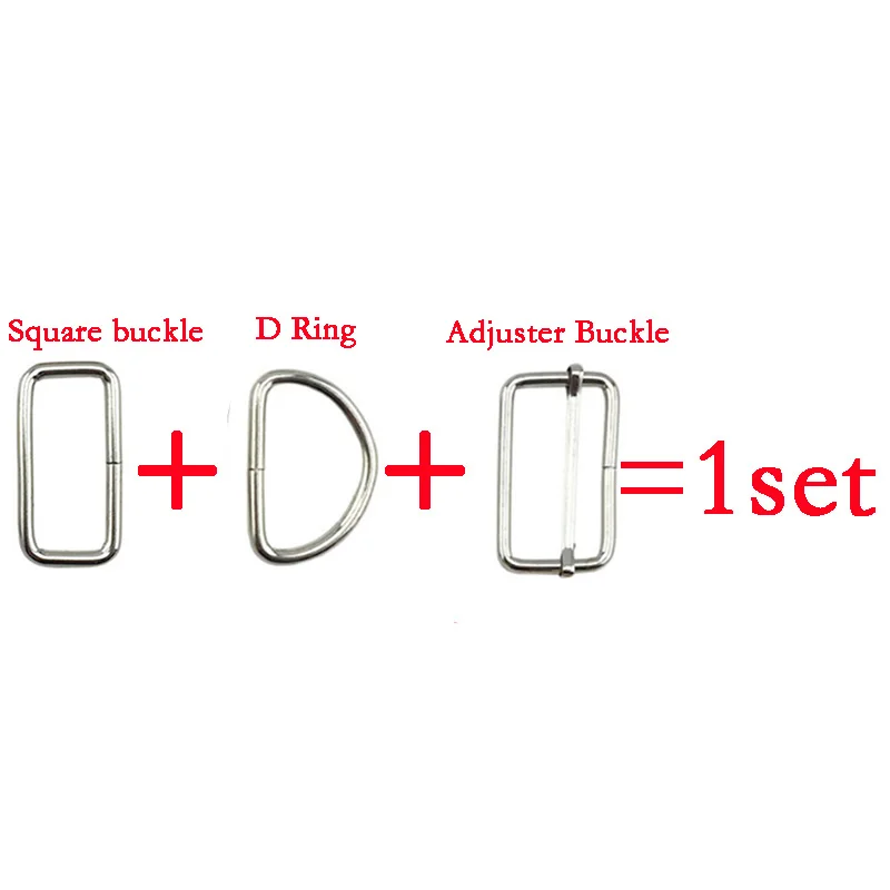 10 компл./лот металлический Регулируемый прямоугольник кольцо в виде буквы D ремень с квадратной пряжкой для рюкзаков туфель и сумки кошачий ошейник пряжки аксессуары «сделай сам»