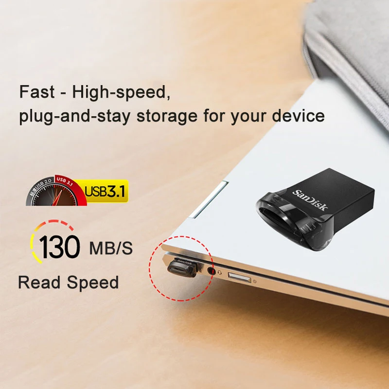 Флеш накопитель SanDisk USB 3 1 128 ГБ 64 32 до 130 Мб/с 0 u диск 16 флешка CZ430|sandisk usb|u diskusb 3.0 flash