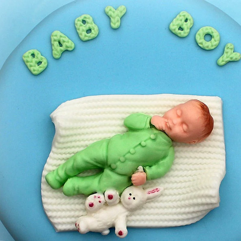 

1PC 3D Boy Girl Silicone Cake Mold Baby Party Fondant Cake Decorating Tools Cupcake Chocolate Baking Moulds