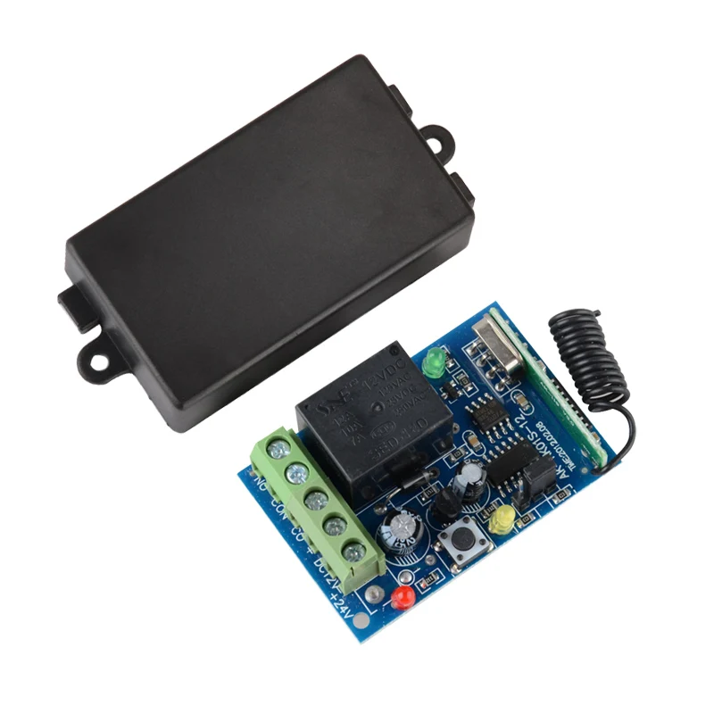 

12V DC Remote Switch 10A Relay Receiver Learning Code 315/433.92 mhz RF RC Wireless Light Switch for Phone remote control ASK
