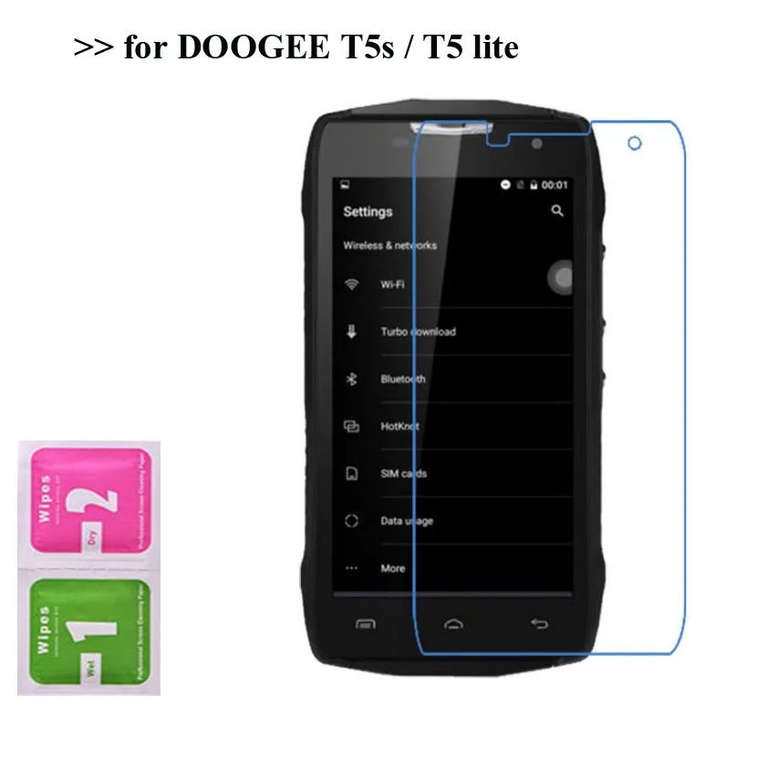 2 шт. Для Doogee T5s Ультрапрозрачная мягкая нано Взрывозащищенная защитная пленка