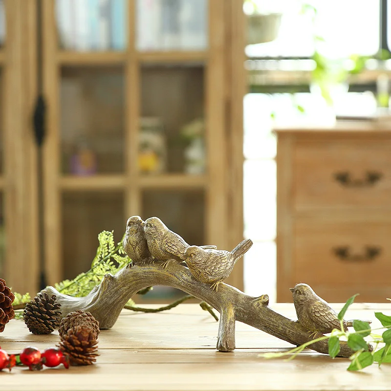 

Stay in the stumps of 4 bird Home Furnishing ornament crafts ornaments gifts study room
