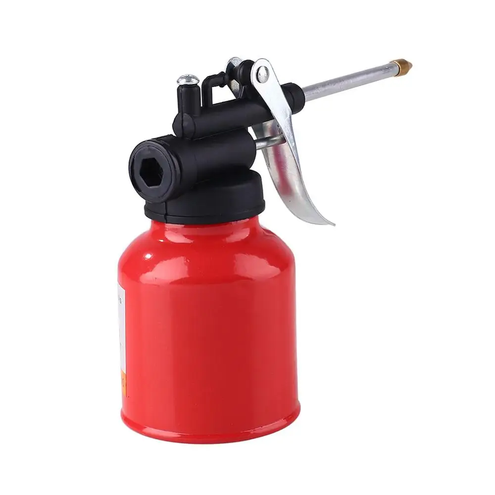 250ml Machine Oiler Pump Spray Gun Metal Oiler High Pressure Long Beak