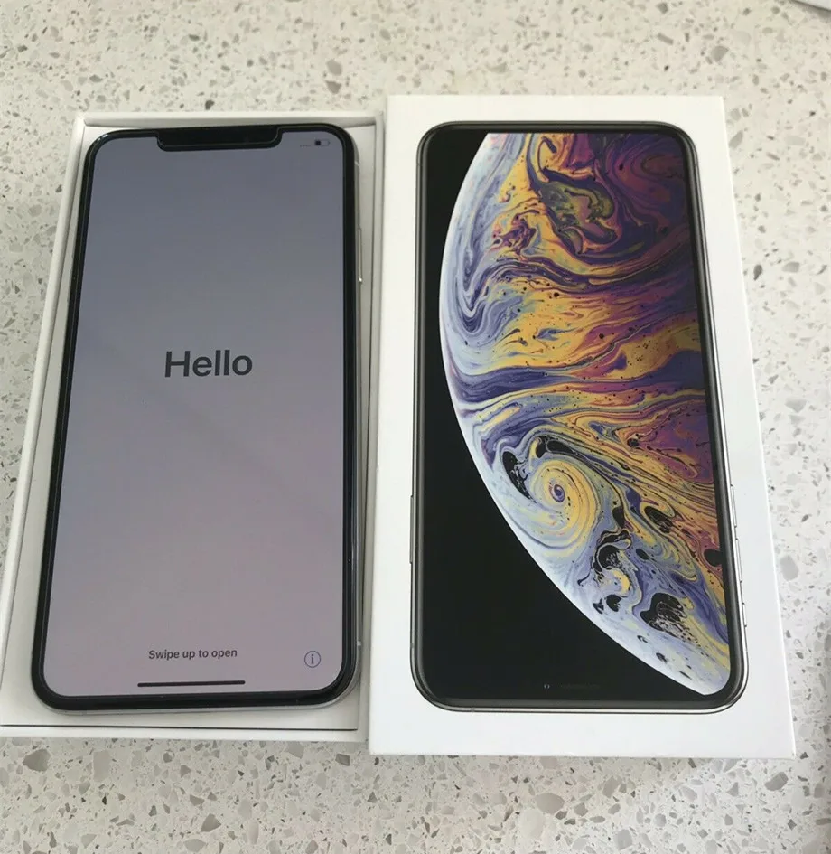 Apple iPhone XS Max Dual Sim 6," ram 4 Гб rom 64 Гб/256 ГБ/512 ГБ мобильный телефон Hexa Core 12 Мп+ 12 МП IOS12 A12 Bionic NFC