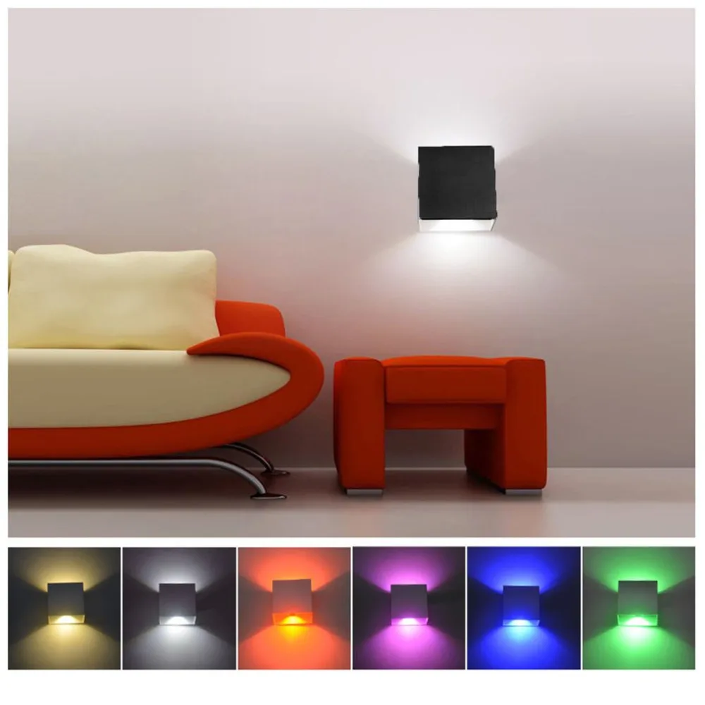 

Aluminum Cob Wall Lamp 12w Indoor Simple Led Wall Lamp Multi-color Temperature Up And Down LED wall light