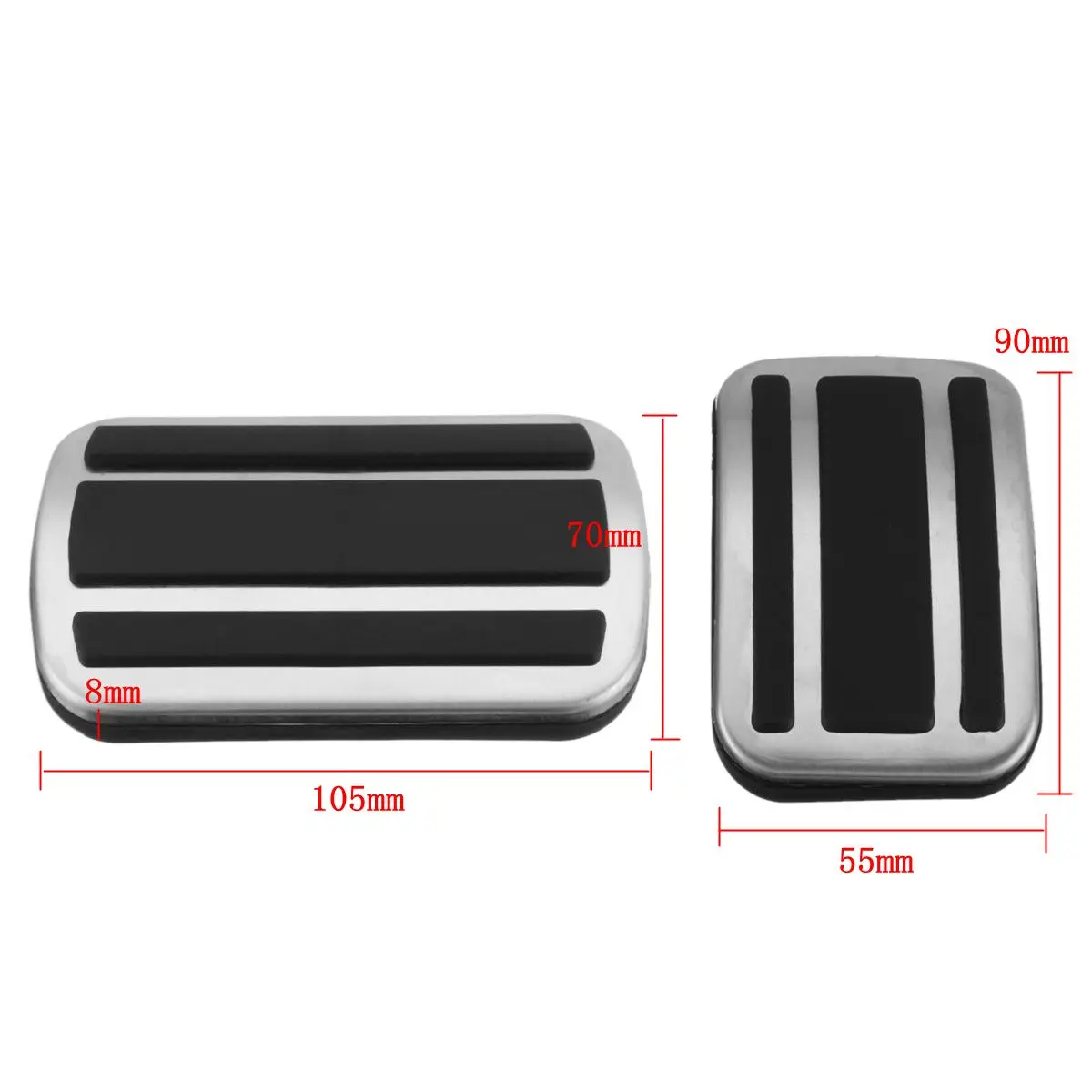 2 шт., Автомобильный газовый тормоз, нескользящая накладка на педаль, стальной акселератор, без бурового коврика для peugeot 3008 GT 5008