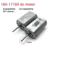 5 шт. 180 микро двигатель постоянного тока 6V8300RPM 12V16600RPM подельная бритва