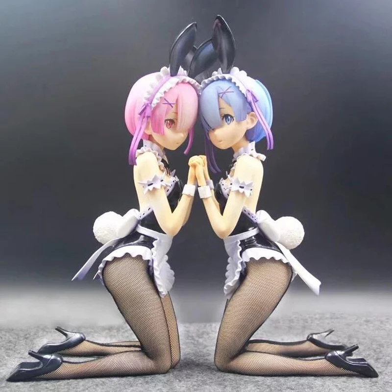 

Anime figure Re:Life in a different world from zero Ram & Rem model 30cm rabbit girl action sexy girl collection boxed F7097