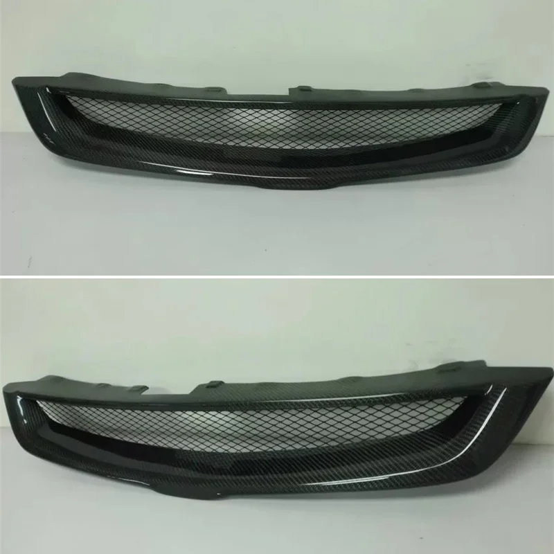 Использование для Honda Accord Racing Grills 2003 04 05 06 07 год углеродное волокно Refitt Передняя Центральная гоночная решетка крышка аксессуары