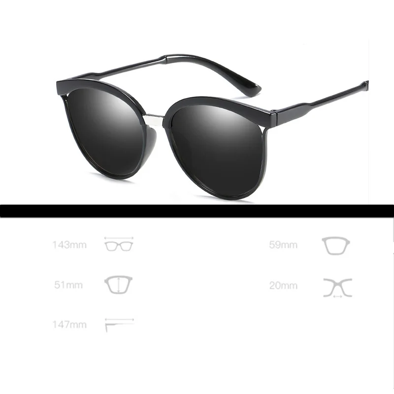 Iboode 2019 Cateye Солнцезащитные очки женские винтажные градиентные ретро