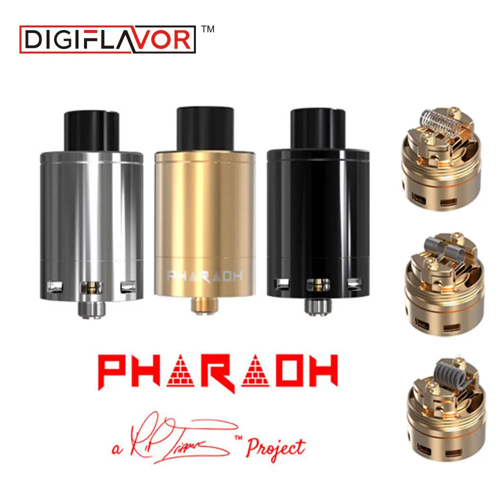 Digiflavor Фараон 25 Rebuildable дозатор-капельница распылитель с 2 мл емкости RDA от RiP Trippers для боксмод мехмод батарея e-Cigs