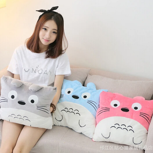 

1pc 40cm Cute Totoro Plush Pillow 3 Colors Staffed Cartoon Totoro Cushion Kawaii Toy for Girls Nice Birthday Gift