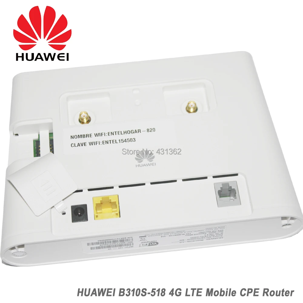 Original Unlock Huawei B310S-518 150Mbps 4G LTE Most Secure Wireless Router Support B1 B2 B4 B5 B7 B28