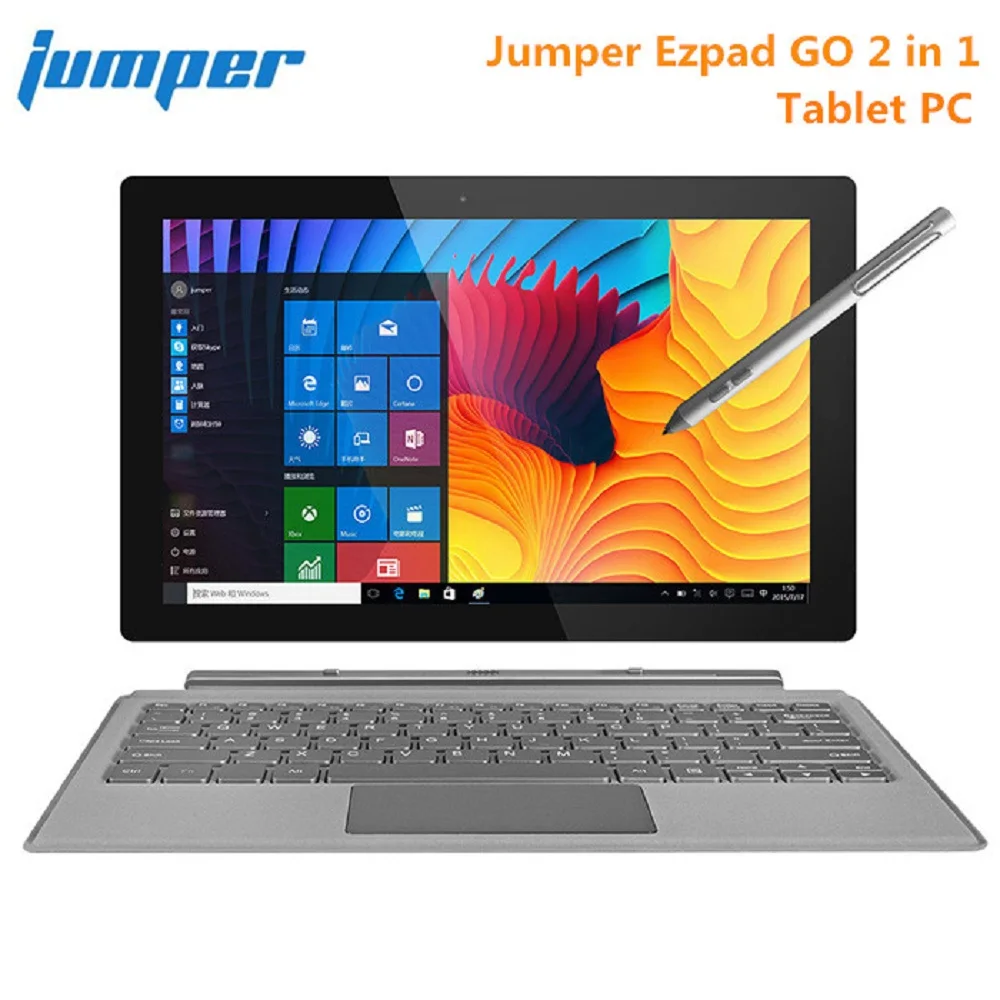 

Jumper EZpad Go Tablet PC 2 In 1 11.6 Inch Windows 10 Apollo Lake N3450 Quad Core 1.1GHz 4GB RAM 128GB SSD 2.0MP 3500mAh Tablets