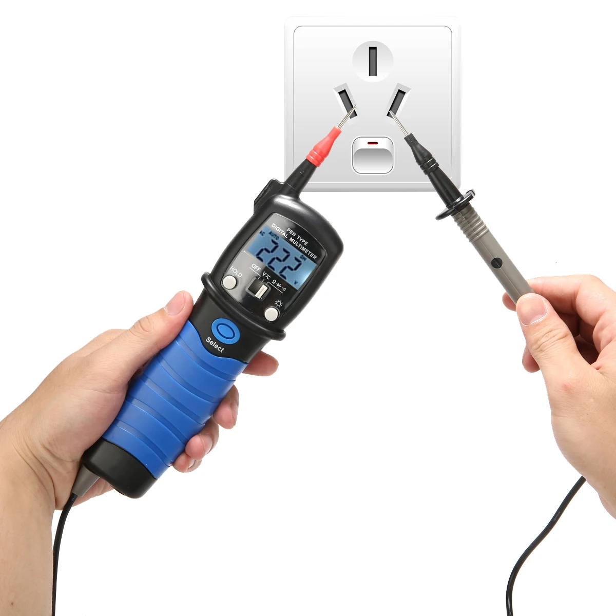 HP-38B Digital Voltmeter Test Pen Multimeter Electrical AC/DC Power Voltage Meter Resistance Diode Continuity Tester Instrument