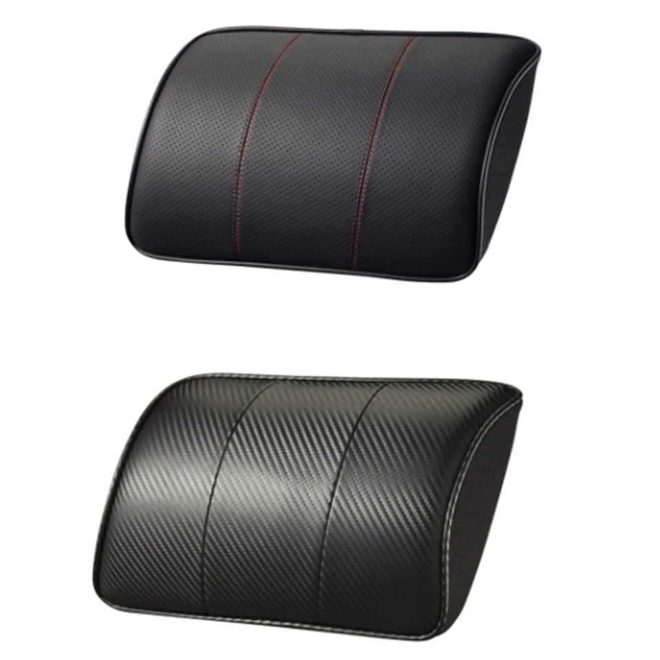 NEW Leather Car Pillow Neck Pillow Headrest Car Accessories For Volvo S60 V70 XC90 Subaru Forester Peugeot 307 206 308 407