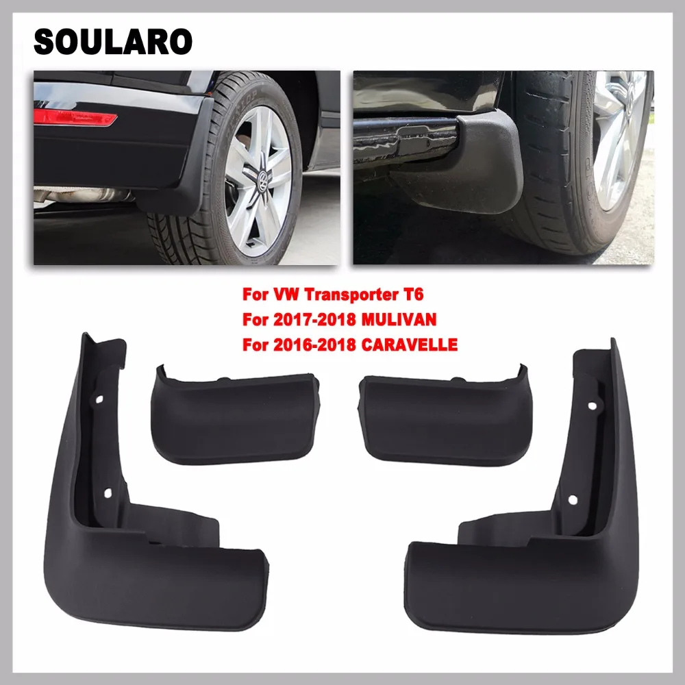 

Set/4PCS Mud Flaps For Volkswagen T6 Transporter MULIVAN 2017-2018 /CARAVELLE 2016-2018 Front Rear Mudguards Car Accessories