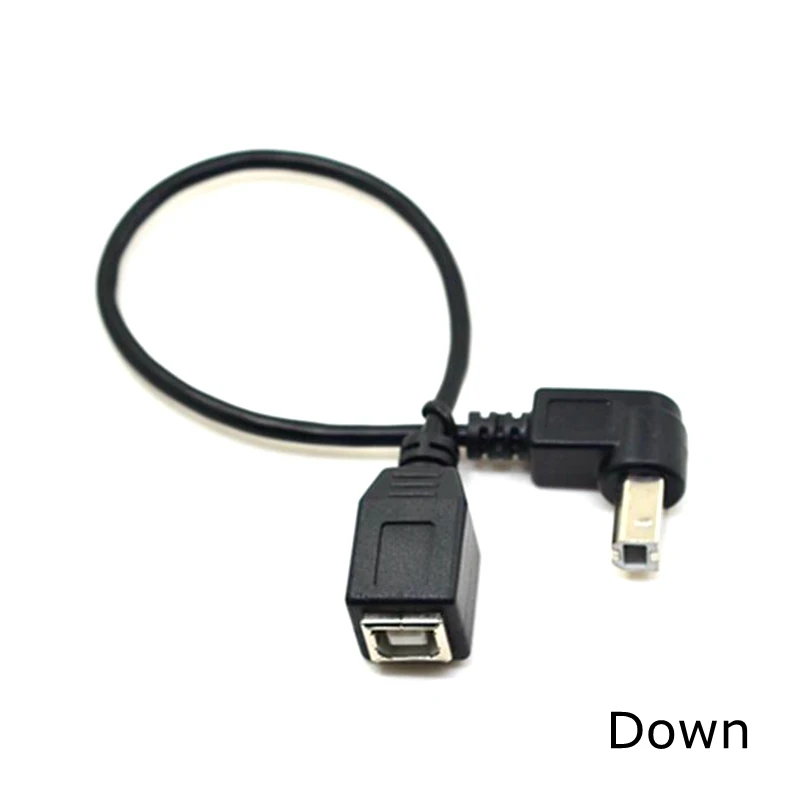 Вверх вниз вправо влево Угловой 90 градусов USB принтер сканер кабель 25 см 2 0 B