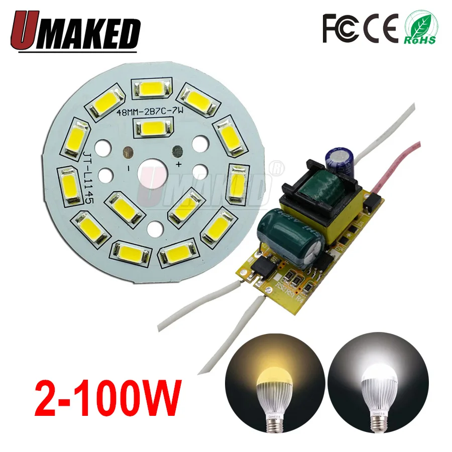 3 100 Вт 5730 SMD световая Панель Светодиодная панель для потолка + светодиодный