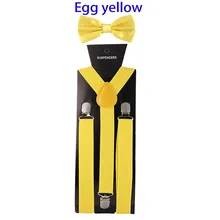 Модный Одноцветный мужской ремень с бабочкой, набор для мужчин и женщин, подтяжки, полиэстер, y-образные подтяжки, разноцветный регулируемый галстук-бабочка, эластичная