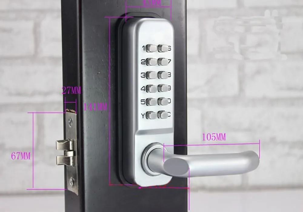Высокое качество и безопасность механическая кнопка для нажатия наружной клавиатуры кодовый дверной замок
