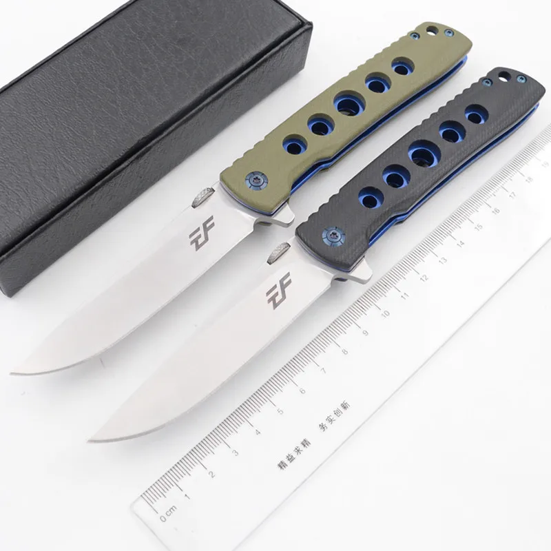 

Eafengrow New EF1964 ball bearing flipper Folding D2 Steel G10 Camping Hunting Survival Outdoor EDC Tool Utility Kitchen Knife