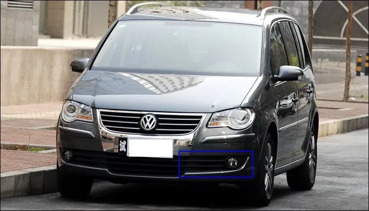 EeMrke для Volkswagen Touran 2007 до 2009 светодиодный Ангел глаз DRL дневные ходовые огни галогенные лампы H11 55 Вт Противотуманные фары комплекты