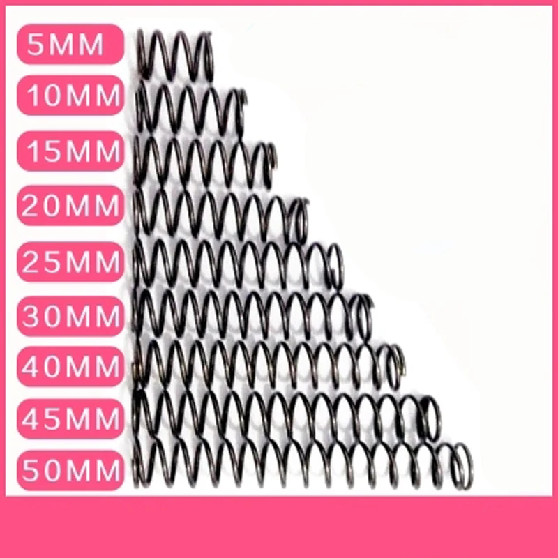 Wire Dia 1.3mm OD10-16mm Length 10-120mm Steel Helical Compression Spring Select