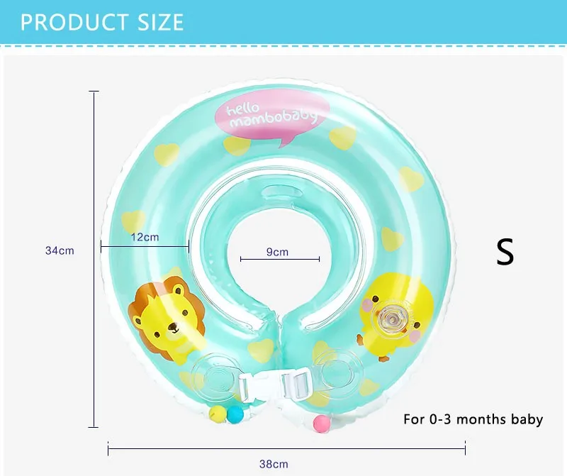 Для Детское кольцо для плавания регулируемая двойная защита для плавания ming Laps детский плавательный круг для шеи спасательный круг надувной новорожденный плавающий ming круговой