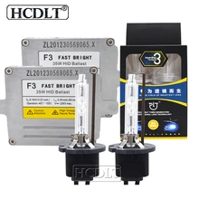 HCDLT HeartRay Xenon H1 H7 H11 HB3 D2H 35W HID Headlight Conversion Kit 4500K 5500K 6500K AC Fast Start DLT F3T HID Slim Ballast