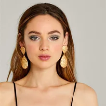 New Drop Earrings Exaggerated Drop-shaped Alloy Earrings Water Drop Earrings Fine Jewelry New Drop Earrings Exaggerated Drop-shaped Alloy Earrings Water Drop Earrings Fine Jewelry