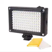 New 112 LED Video Light Photo Lighting On DSLR Camera with USB port to charge Free Yellow and White Filters for Wedding Photo