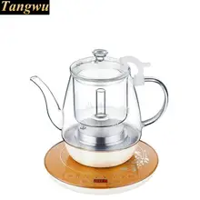 Спрей для горячего давления Интеллектуальный чайник с цветами полностью автоматический вареный чайный набор для подогрева стеклянного пузыря