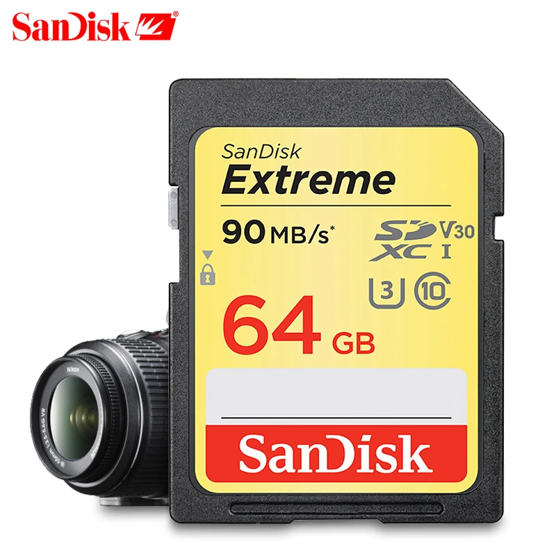 Original SanDisk Extreme Class10 SD Card 32GB 90MB/s fastest Memory