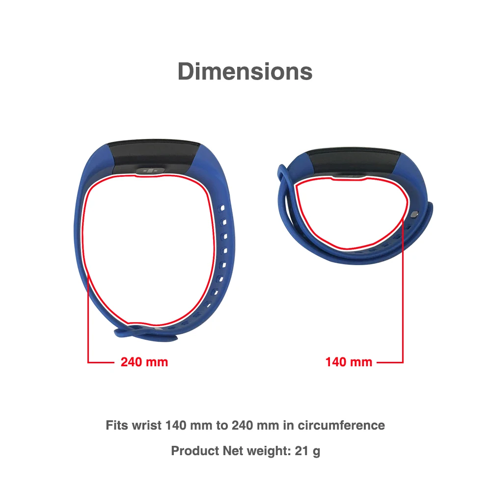 Makibes HR1 Bluetooth Smart Браслет Фитнес трекер Непрерывный монитор сердечного ритма 0 96