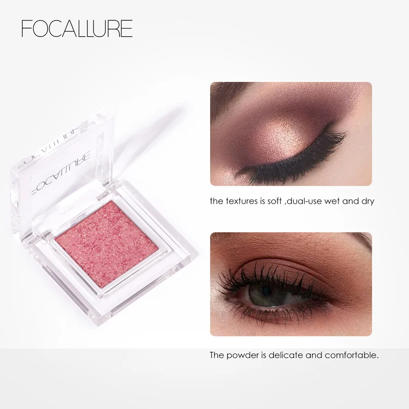 Focallure Glitter Eye shadow Shimmer eye makeup Single Eyeshadow long lasting& Hot Fashion Soft make up for all kind of skin Focallure Glitter Eye shadow Shimmer eye makeup Single Eyeshadow long lasting& Hot Fashion Soft make up for all kind of skin